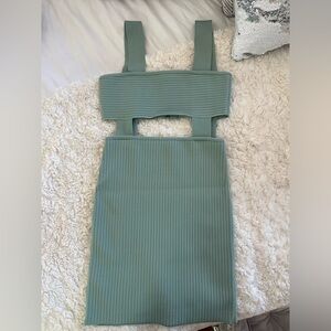 HERVE by Herve Leger Bodycon dress- Green